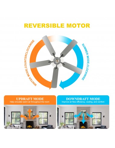 Oaks Aura 52" 5-Blade Ceiling Fan...