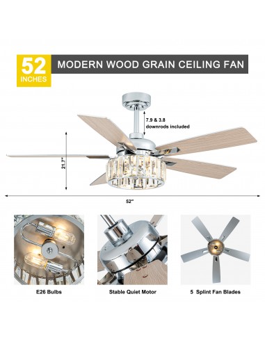 Oaks Aura 52” 5-Blade Ceiling Fan...