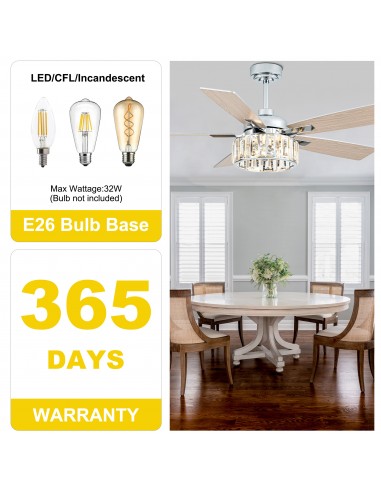 Oaks Aura 52” 5-Blade Ceiling Fan...