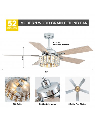 Oaks Aura 52" 5-Blade Ceiling Fan...