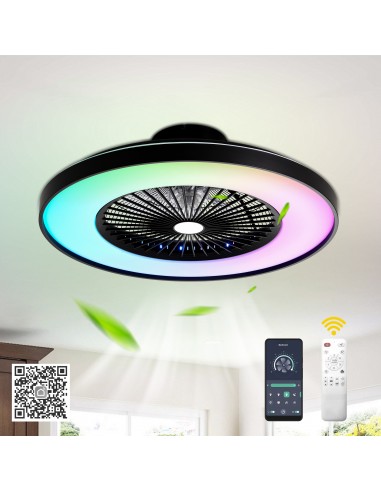 Oaks Aura 23" Smart RGB Flush Mount...