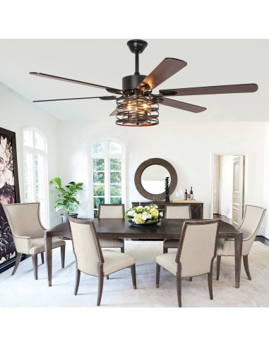 Oaks Aura 65” Matte Black Ceiling Fan...