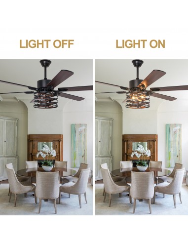 Oaks Aura 65” Matte Black Ceiling Fan...