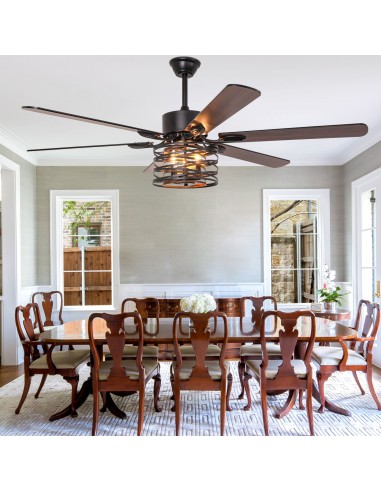 Oaks Aura 65” Matte Black Ceiling Fan...
