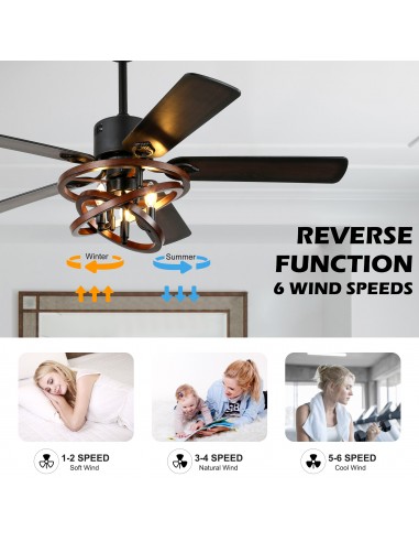 Oaks Aura 52" 5-Blade Ceiling Fan...