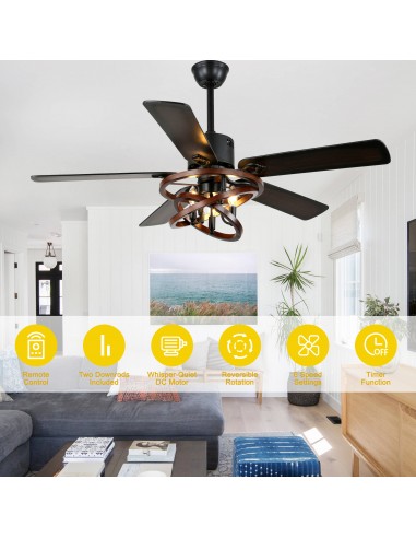 Oaks Aura 52" 5-Blade Ceiling Fan...