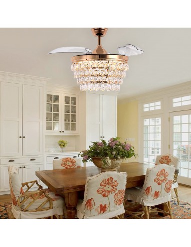 Oaks Aura 42" Crystal Ceiling Fan...