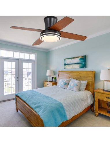 Oaks Aura 44" Flush Mount Ceiling Fan...
