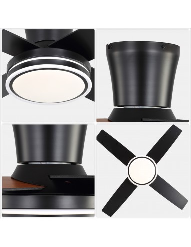 Oaks Aura 44" Flush Mount Ceiling Fan...