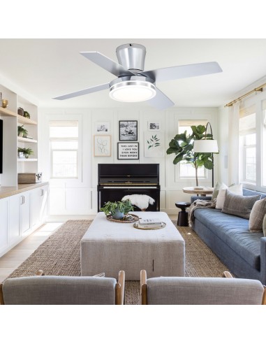 Oaks Aura 44" Flush Mount Ceiling Fan...