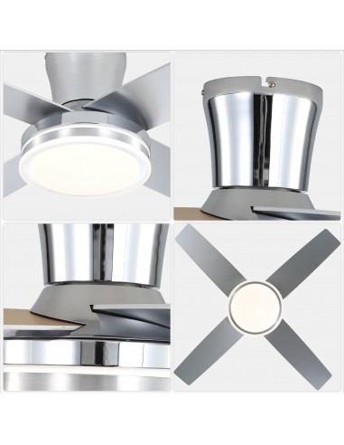 Oaks Aura 44" Flush Mount Ceiling Fan...