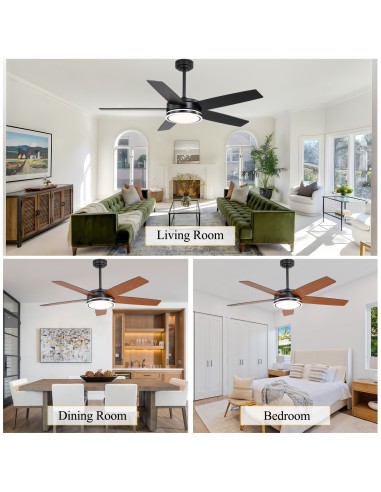 Oaks Aura 52" Modern Ceiling Fan with...
