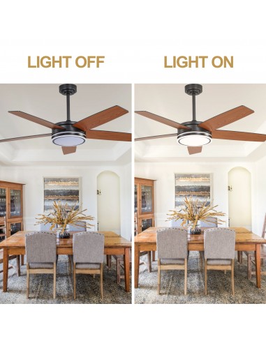 Oaks Aura 52" Modern Ceiling Fan with...