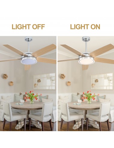 Oaks Aura 52" Modern Ceiling Fan with...