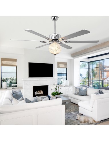 Oaks Aura 65" Crystal Ball Ceiling...