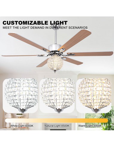 Oaks Aura 65" Crystal Ball Ceiling...