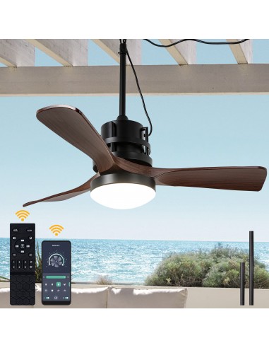 Oaks Aura 42” Outdoor Smart Ceiling...