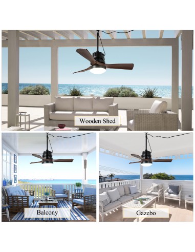 Oaks Aura 42” Outdoor Smart Ceiling...