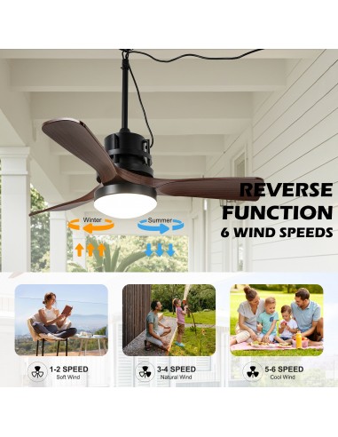 Oaks Aura 42” Outdoor Smart Ceiling...