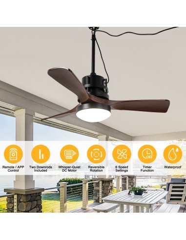 Oaks Aura 42” Outdoor Smart Ceiling...