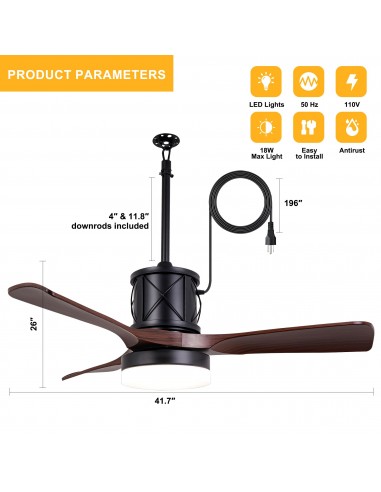 Oaks Aura 42” Outdoor Smart Ceiling...