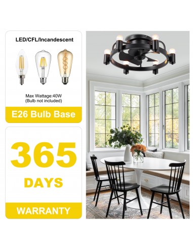 Oaks Aura 20 Inch Black Flush Mount...