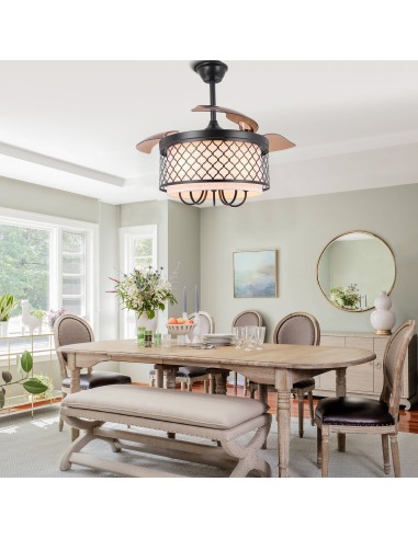 Oaks Aura 42" Black Invisible Ceiling...