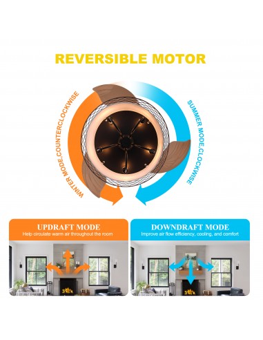 Oaks Aura 42" Black Invisible Ceiling...