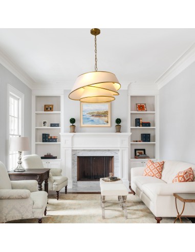 Oaks Aura 24" Gold Modern Chandelier,...