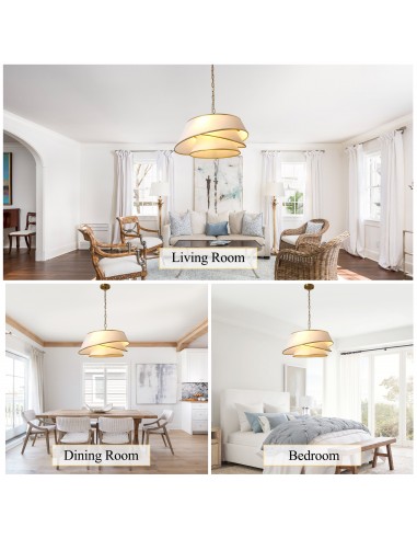 Oaks Aura 24" Gold Modern Chandelier,...