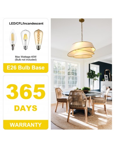 Oaks Aura 24" Gold Modern Chandelier,...