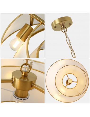 Oaks Aura 24" Gold Modern Chandelier,...