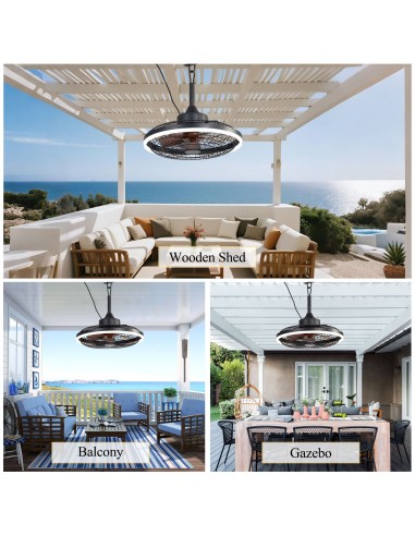 20" Outdoor WaterProof Ceiling Fan...