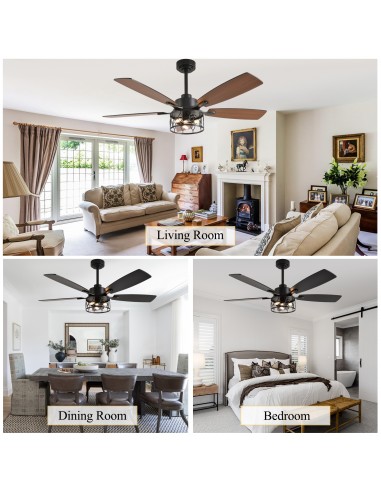 Oaks Aura 52” Modern Ceiling Fan with...