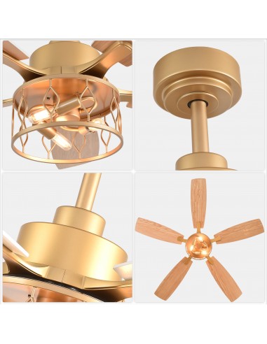 Oaks Aura 52” Modern Ceiling Fan with...
