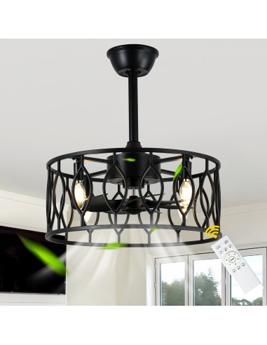 20" Drum Ceiling Fan with Light Kit...