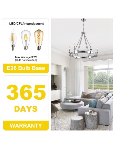 28" Chrome Wagon Wheel Chandelier...