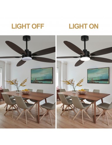 Oaks Aura 60” Ceiling Fan with LED...