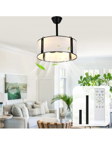 Oaks Aura 20” Fabric Drum Ceiling Fan...