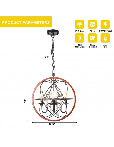 Oaks Aura 17 Inch 6-Light Crystal...