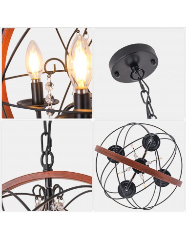 Oaks Aura 17 Inch 6-Light Crystal...