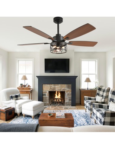 Oaks Aura 52” Modern Ceiling Fan with...