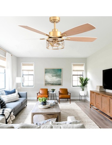 Oaks Aura 52” Modern Ceiling Fan with...