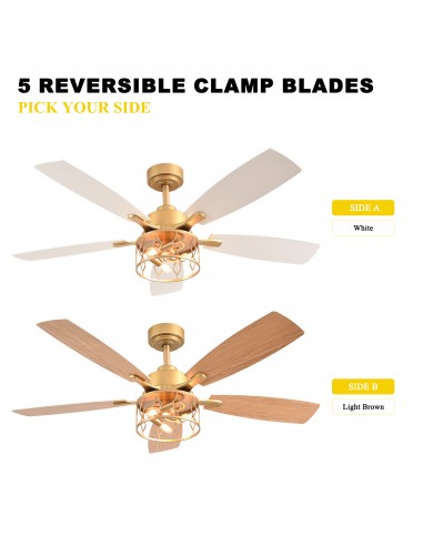 Oaks Aura 52” Modern Ceiling Fan with...