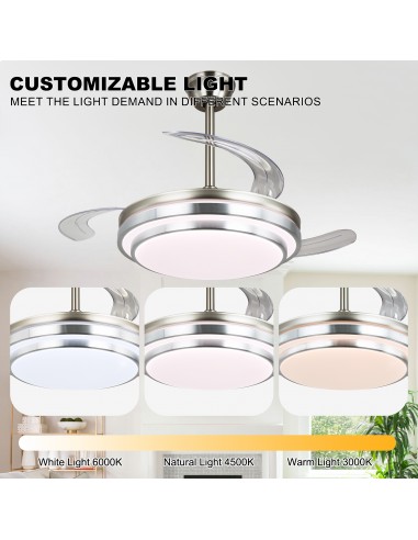 Oaks Aura 42-Inch LED Ceiling Fan...