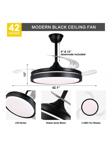 Oaks Aura 42-Inch LED Ceiling Fan...
