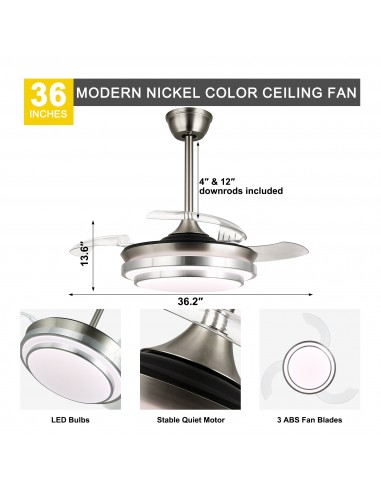 Oaks Aura 36Inch LED Ceiling Fan...