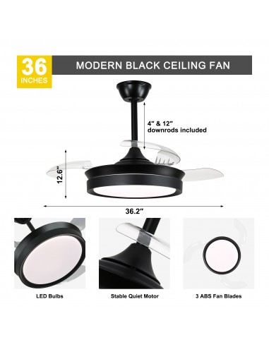 Oaks Aura 36Inch LED Ceiling Fan...