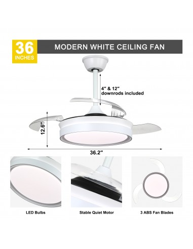 Oaks Aura 36Inch LED Ceiling Fan...