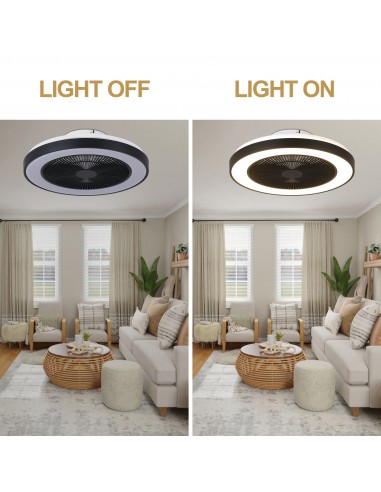 19" Smart RGB Ceiling Fan with LED...